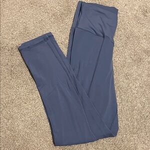 Aerie Womens High Waisted Crossover Light Blue 7/8 inch Leggings size Medium